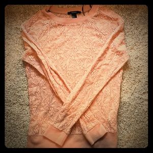 Crochet knit sweater